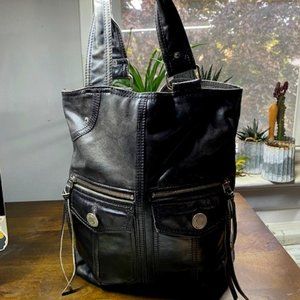 Gap Black Leather Tote